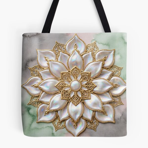 Item preview, Soft Geometric Lotus Flower Mandala designed and sold by IntelliMindDesigns.