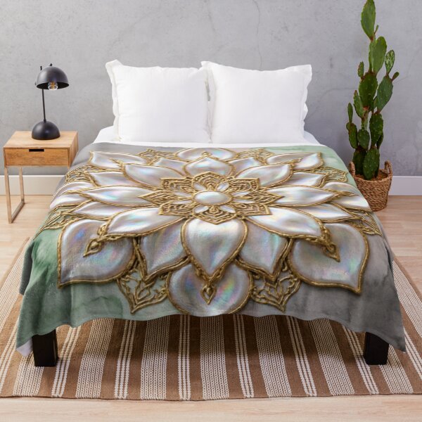 Item preview, Soft Geometric Lotus Flower Mandala designed and sold by IntelliMindDesigns.
