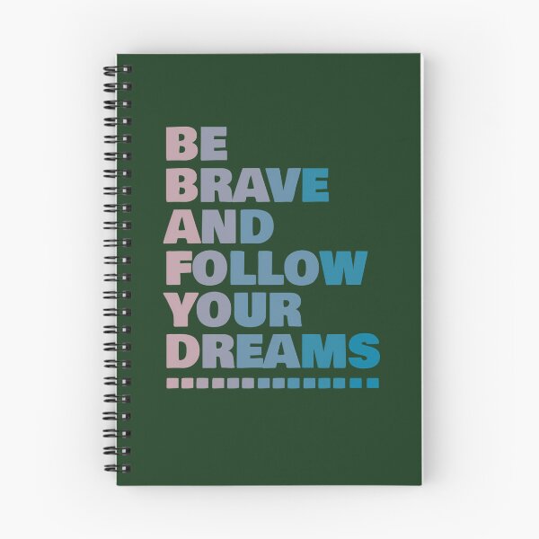 Item preview, Be Brave And Follow Your Dreams 104 designed and sold by EmbroPUP.