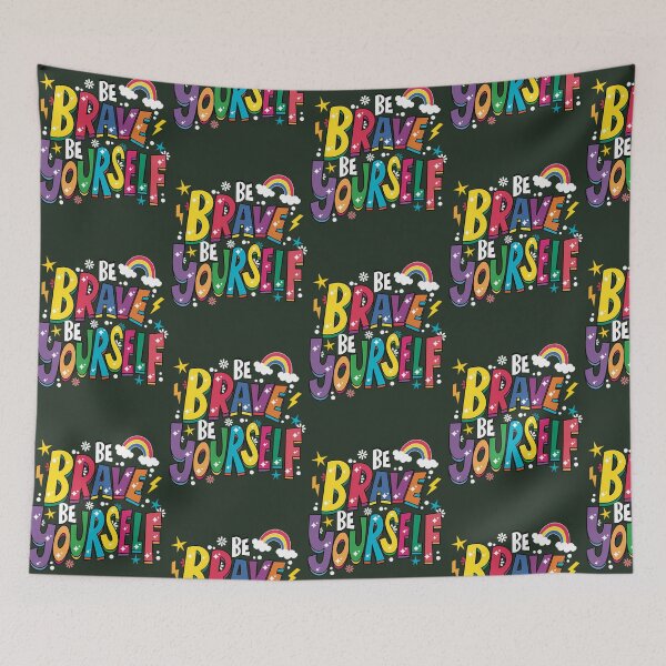 Item preview, Be Brave Be Yourself 42 designed and sold by EmbroPUP.