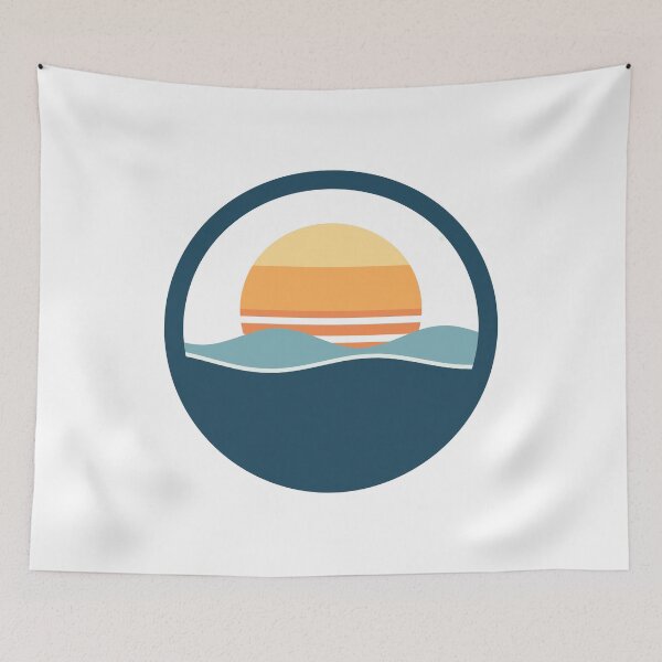 Item preview, Retro Ocean Waves designed and sold by qomart24.