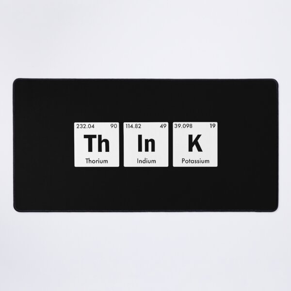 Item preview, Think White Periodic Table Chemistry designed and sold by teeperfect.