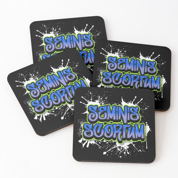 Item preview, Cum Slut Covert - Latin Graffiti Blue designed and sold by Laymela Fet Shop.