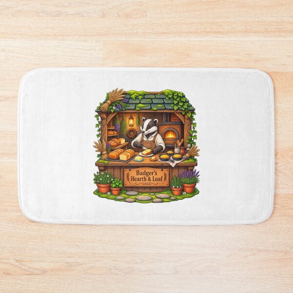 Item preview, Badger’s Hearth & Loaf | Cozy Woodland Bakery & Rustic Bread designed and sold by MrDev.