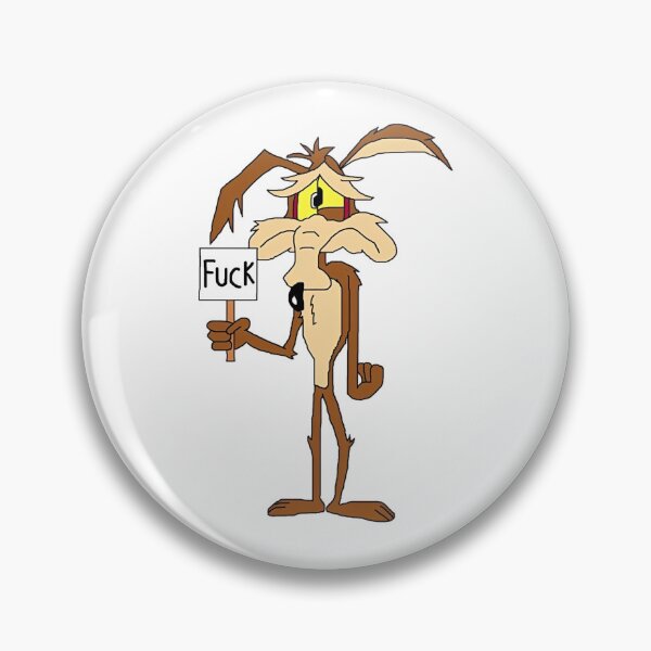 Item preview, Looney Tunes Wile E Coyote Holding Fuck Sign designed and sold by sauruscreated.