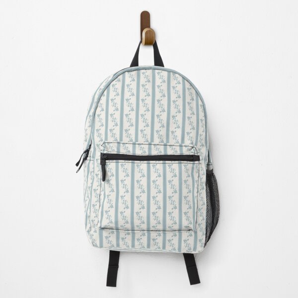 Item preview, Vintage Blue Botanical Stripe designed and sold by Haruwa.