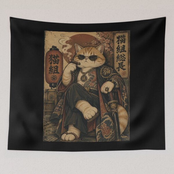 Item preview, vintage cat mafia designed and sold by lakanarivas.