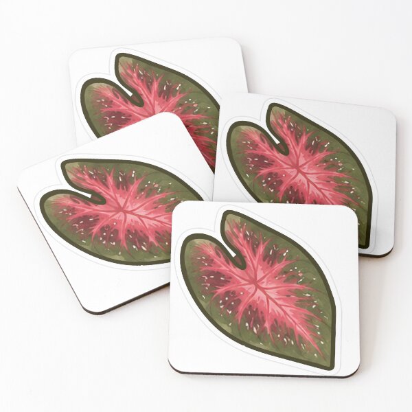 Item preview, Red Caladium Tropical Leaf designed and sold by fawnette!.