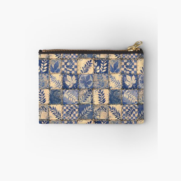 Item preview, Blue and Cream Botanical Tile Pattern – Vintage Mediterranean Ceramic Design designed and sold by Snifferius.