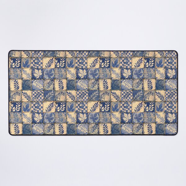Item preview, Blue and Cream Botanical Tile Pattern – Vintage Mediterranean Ceramic Design designed and sold by Snifferius.