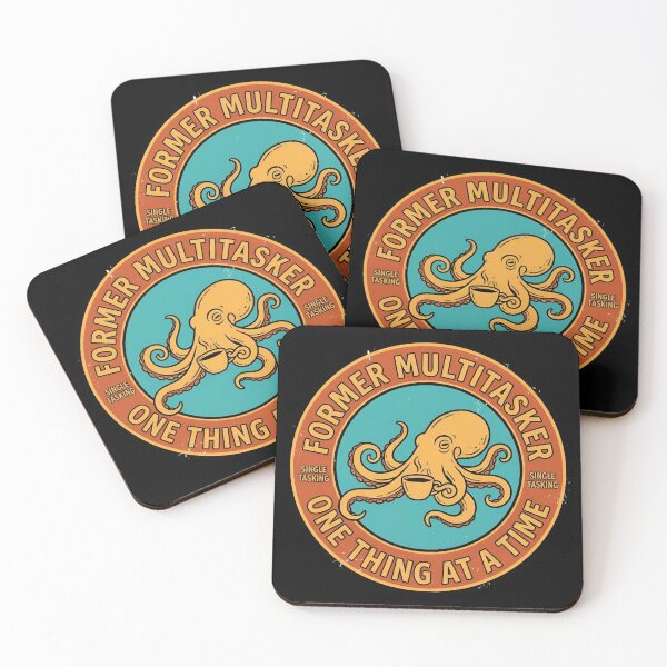 Item preview, Former Multitasker One Thing At A Time Vintage Badge designed and sold by DuckOddity.