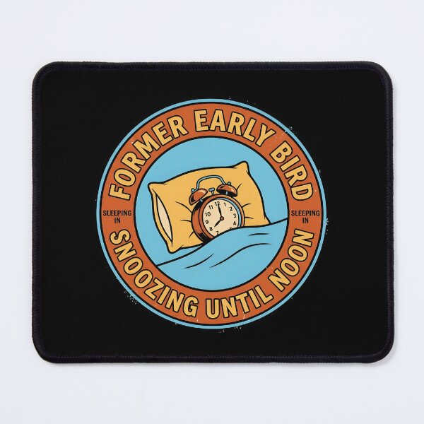 Item preview, Former Early Bird Snoozing Until Noon Vintage Badge designed and sold by DuckOddity.