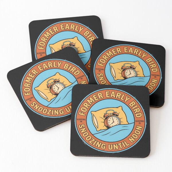 Item preview, Former Early Bird Snoozing Until Noon Vintage Badge designed and sold by DuckOddity.