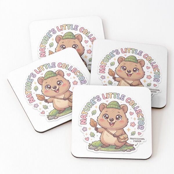 Item preview, Cute Kawaii Nature's Little Collector Quokka Sticker | Anime Style Professional Finder Chibi Art | Cute Foraging Sticker designed and sold by Chipkooo.