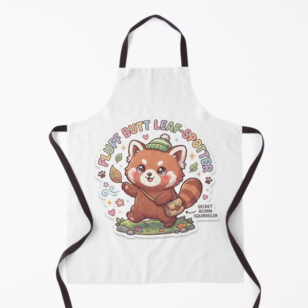 Item preview, Cute Kawaii Fluff Butt Leaf-Spotter Red Panda Sticker | Anime Style Secret Acorn Squirreler Chibi Art | Cute Foraging Sticker designed and sold by Chipkooo.
