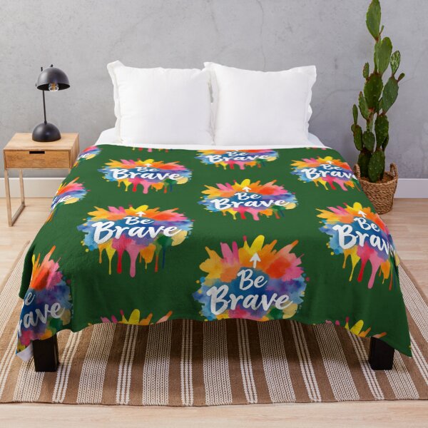 Item preview, Be Brave Watercolor Splash 563 designed and sold by DreamStation01.