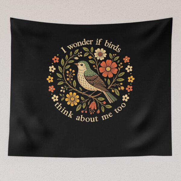 Item preview, I Wonder If Birds Think About Me Too Humor designed and sold by charoen-design.