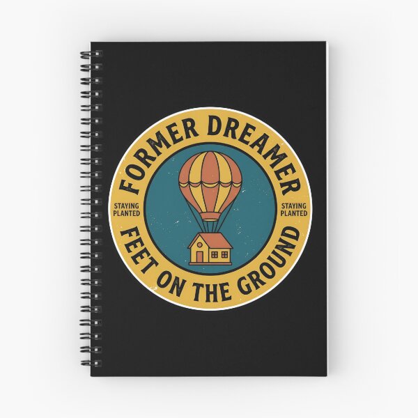 Item preview, Former Dreamer Feet On Ground Retro Badge designed and sold by DuckOddity.