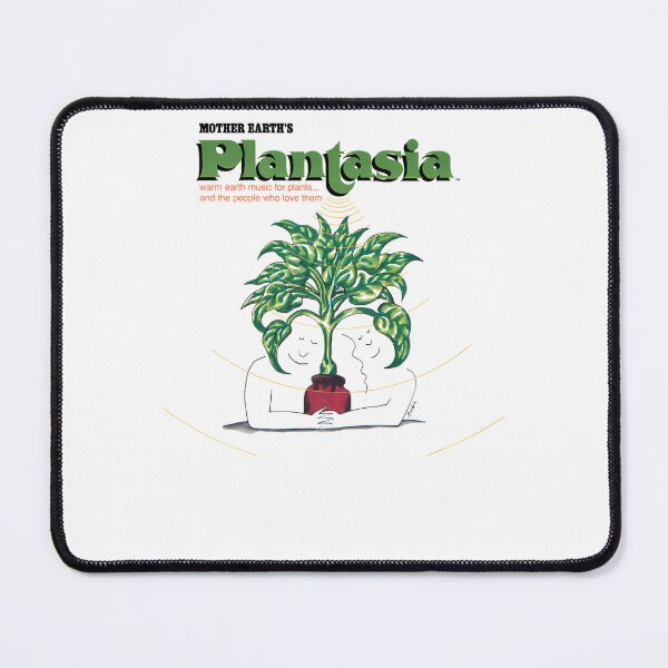 Item preview, Green Potted Plant Emitting Sound Waves Above Two Hugging Figures designed and sold by haythjr.