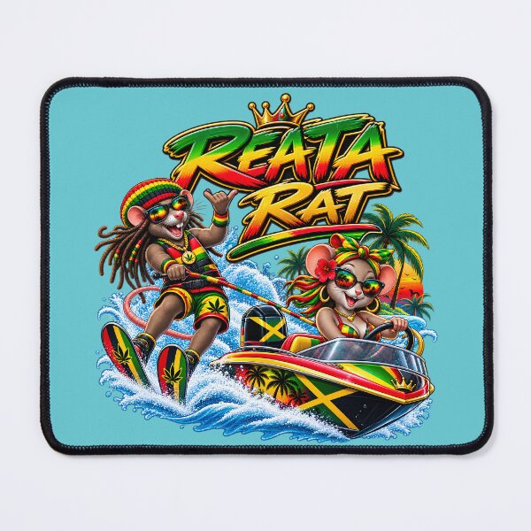 Item preview, Reata Rat Reggae Waterskiing & Speedboat - Rasta Island Vibes designed and sold by digitalbob60.