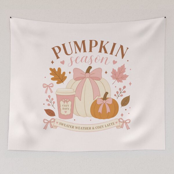 Item preview, Pumpkin Season Sweater Weather & Cozy Latte Coquette Aesthetic designed and sold by MiaBellaGirl.