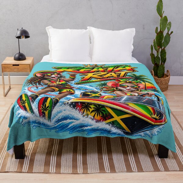 Item preview, Reata Rat Reggae Waterskiing & Speedboat - Rasta Island Vibes designed and sold by digitalbob60.