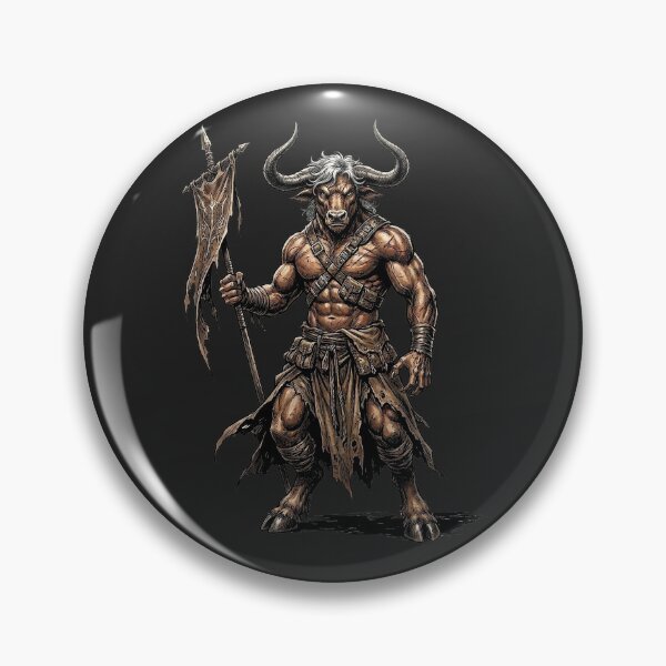 Item preview, Labyrinth Guardian Minotaur Warrior designed and sold by rygenr8.