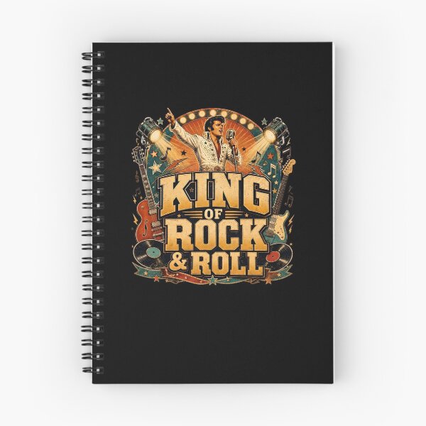 Item preview, Elvis Presley, King of Rock and Roll: A Vintage Tribute Graphic designed and sold by interdesigner.