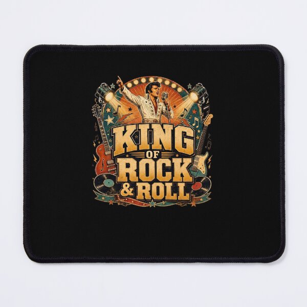 Item preview, Elvis Presley, King of Rock and Roll: A Vintage Tribute Graphic designed and sold by interdesigner.