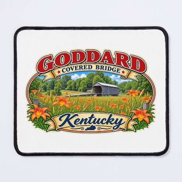 Item preview, Goddard Covered Bridge sticker designed and sold by gotucoveredart.