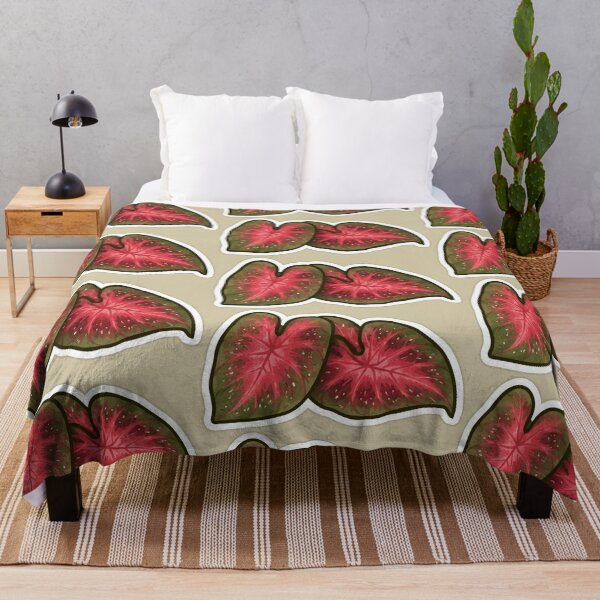 Item preview, Twin Red Caladium Leaves designed and sold by fawnette!.