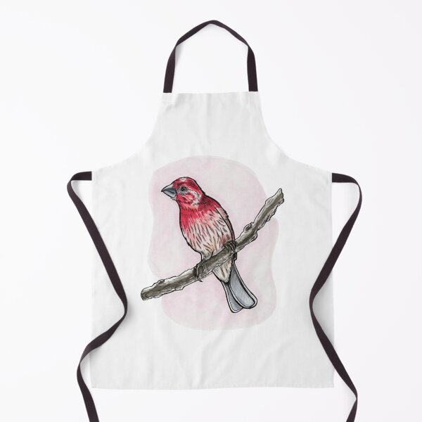 Item preview, Vibrant House Finch Perched On Branch Red Songbird Graphic designed and sold by DrawnToNatusa.