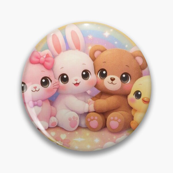 Item preview, “Kawaii Animalitos Pastel – Amigos Tiernos en Arcoíris” designed and sold by yuliettestore.