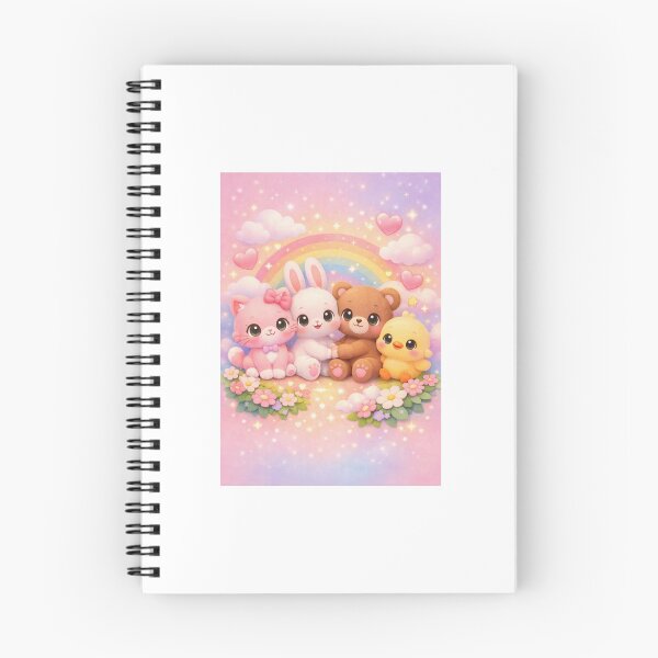 Item preview, “Kawaii Animalitos Pastel – Amigos Tiernos en Arcoíris” designed and sold by yuliettestore.