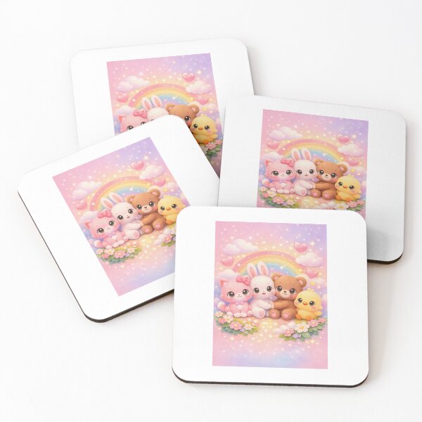 Item preview, “Kawaii Animalitos Pastel – Amigos Tiernos en Arcoíris” designed and sold by yuliettestore.
