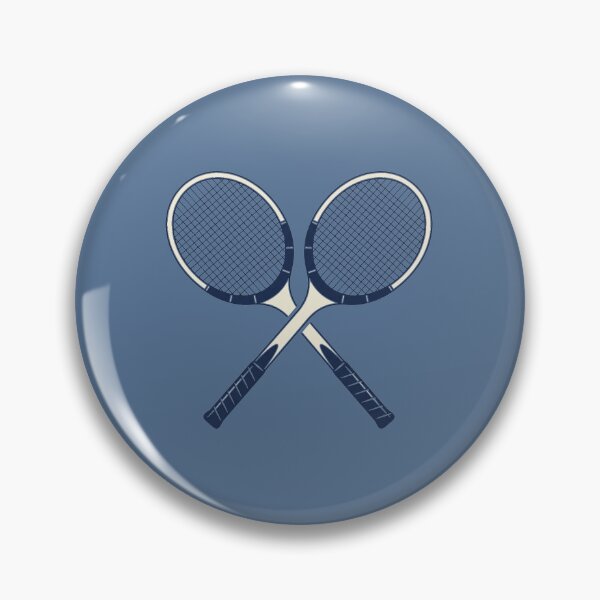 Item preview, Classic Crossed Tennis Rackets Navy Cream Minimalist Sport Art designed and sold by KiwiRider.
