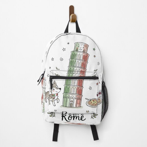 Item preview, Cute Leaning Tower Italy Doodle Art designed and sold by RamyGallery.