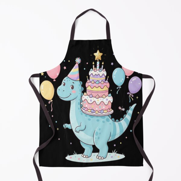 Item preview, Cute Confetti Brontosaurus Birthday with Rainbow Cake designed and sold by ChiqueAvenue.