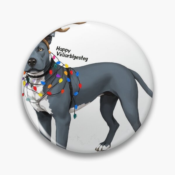 Item preview, Pit Bull Christmas Reindeer Rudolph Dog designed and sold by icm4639.