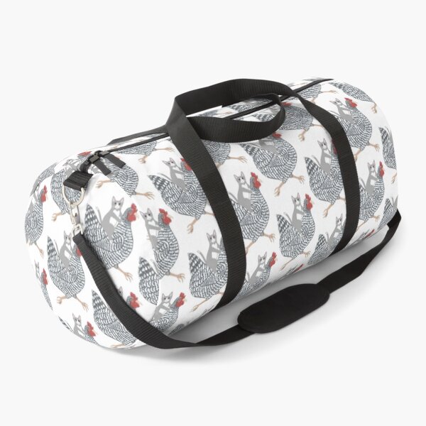 Item preview, Grey Tuxedo Cat Chicken Ride ⭐⭐⭐⭐⭐ designed and sold by latenitedraw.