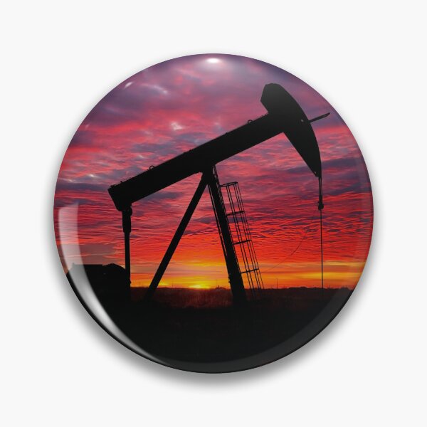 Item preview, Texas Pumpjack at Sunrise designed and sold by River Oak Media.