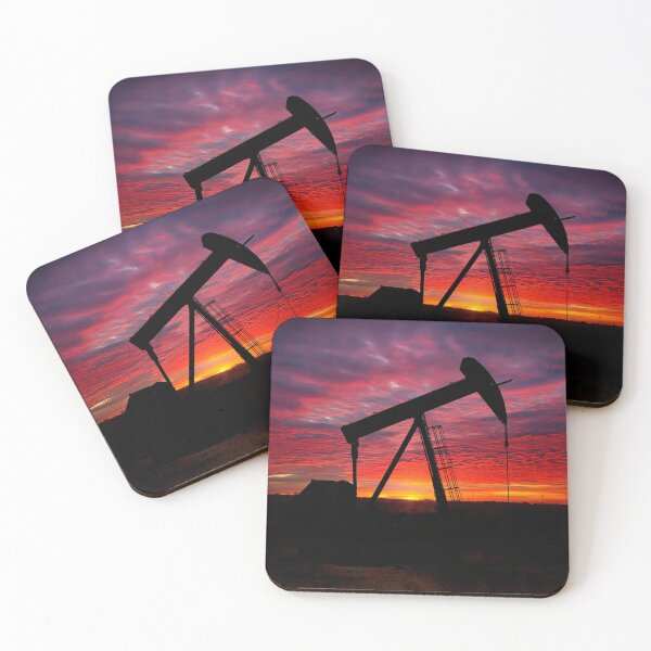 Item preview, Texas Pumpjack at Sunrise designed and sold by River Oak Media.