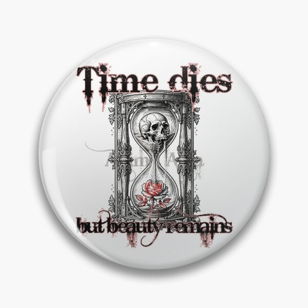 Item preview, Beauty endures: Gothic engraving of an hourglass designed and sold by Anima Atra.