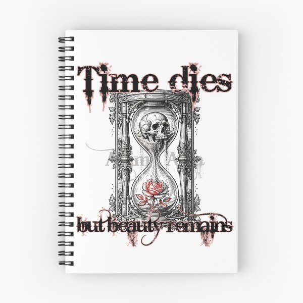 Item preview, Beauty endures: Gothic engraving of an hourglass designed and sold by Anima Atra.