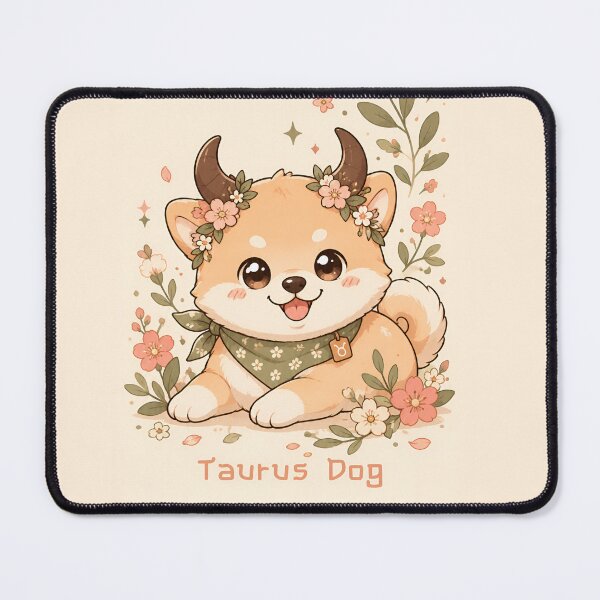 Item preview, Cute Taurus Shiba Inu Zodiac Earth Sign Dog Astrology designed and sold by ChubbyGoong.