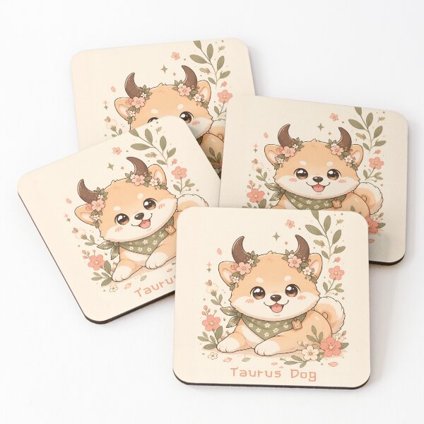 Item preview, Cute Taurus Shiba Inu Zodiac Earth Sign Dog Astrology designed and sold by ChubbyGoong.