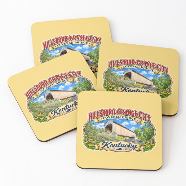 Item preview, Hillsboro-Grange City Covered Bridge sticker designed and sold by gotucoveredart.