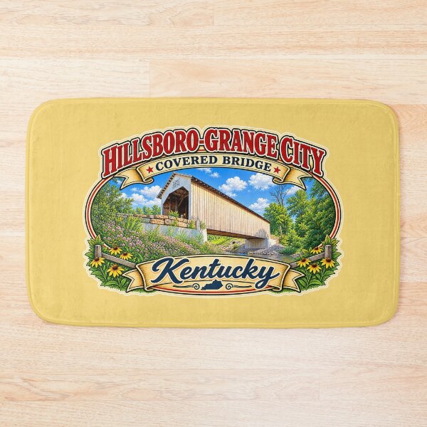 Item preview, Hillsboro-Grange City Covered Bridge sticker designed and sold by gotucoveredart.