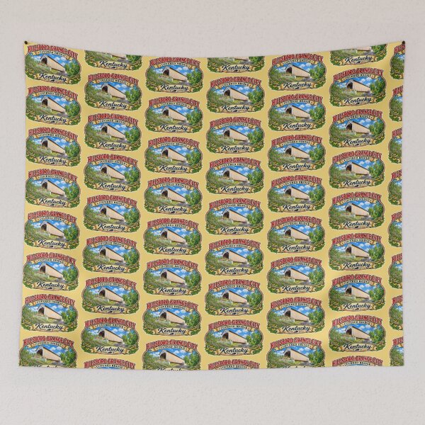 Item preview, Hillsboro-Grange City Covered Bridge sticker designed and sold by gotucoveredart.