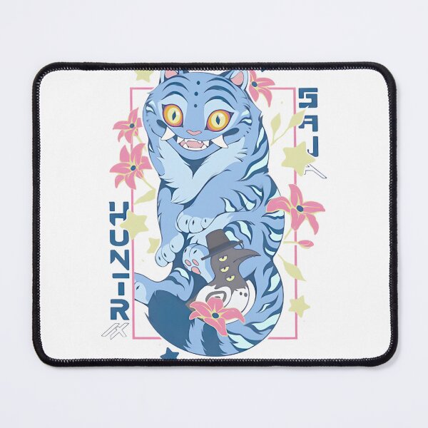 Item preview, Blue Tiger With A Dapper Bird Companion Art ⭐⭐⭐⭐⭐ designed and sold by latenitedraw.